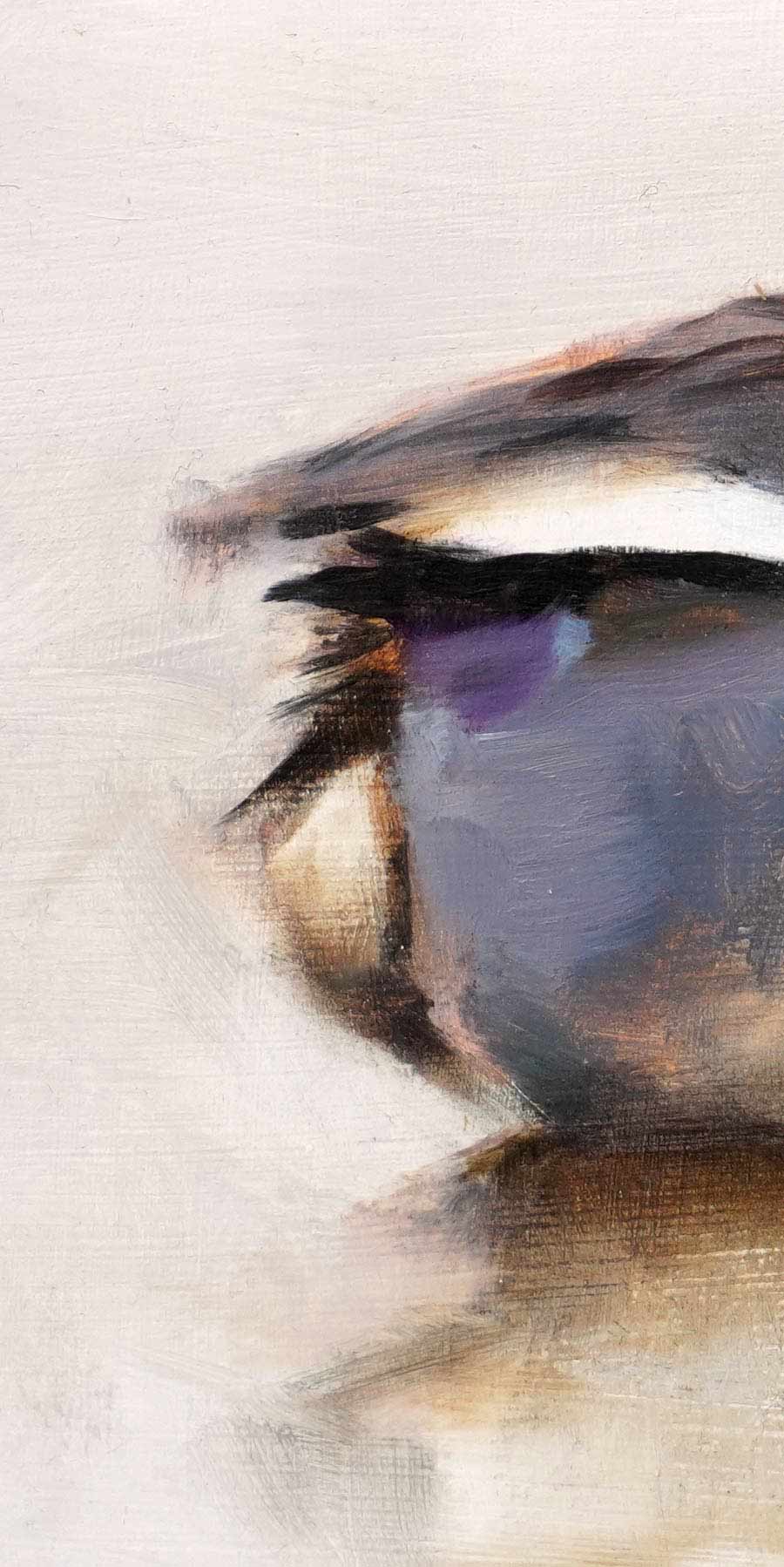 Teal - An Original Oil Painting By Bird Artist Chris Lodge